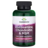 Swanson Glucosamine, Chondroitin, MSM 120 tabl.